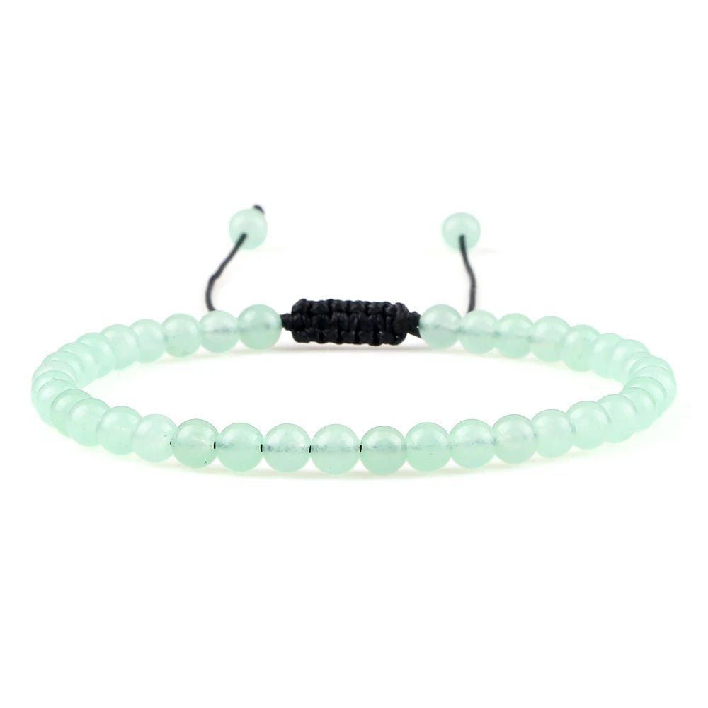 Adjustable Natural Stone Beaded Bracelet – Tiger Eye, Lava & Malachite - Britt Company