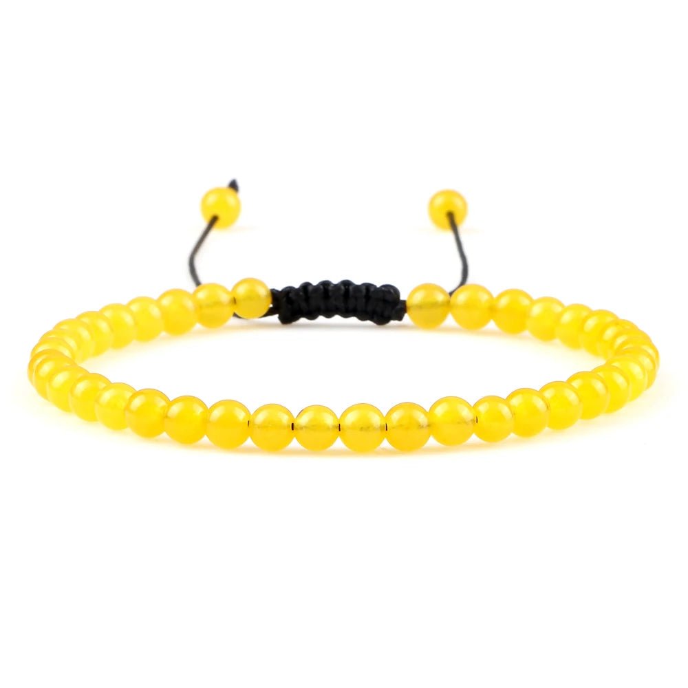 Adjustable Natural Stone Beaded Bracelet – Tiger Eye, Lava & Malachite - Britt Company