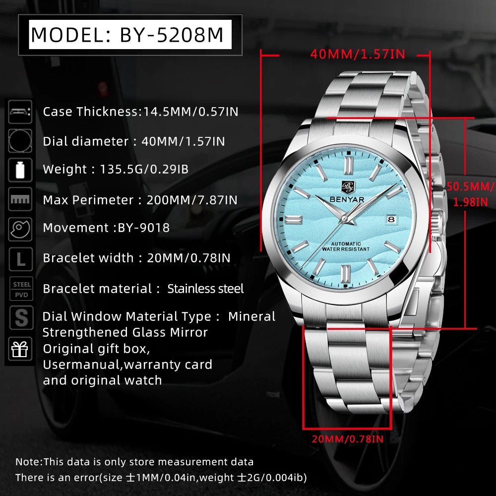 BENYAR Automatic Men’s Watch - Britt Company