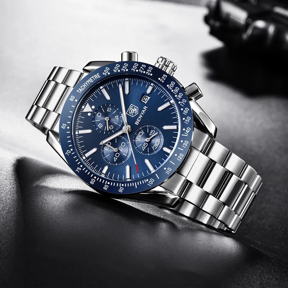 BENYAR BY - 5140M — Luxury Sport Quartz Chronograph (50M Waterproof) - Britt Company