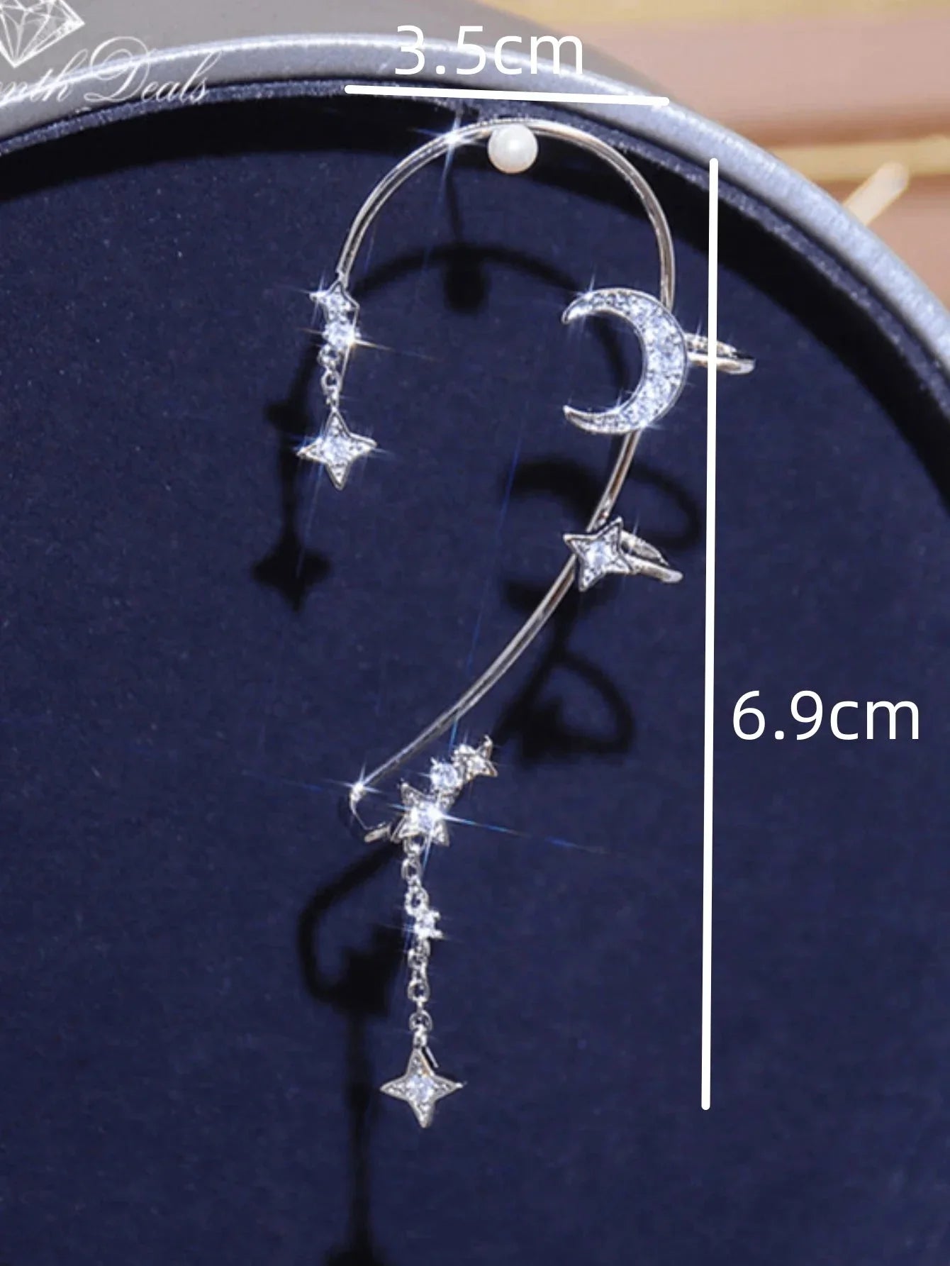 BUTTERFLY FLOWER TASSEL SHINY ZIRCON EARRINGS Britt Company