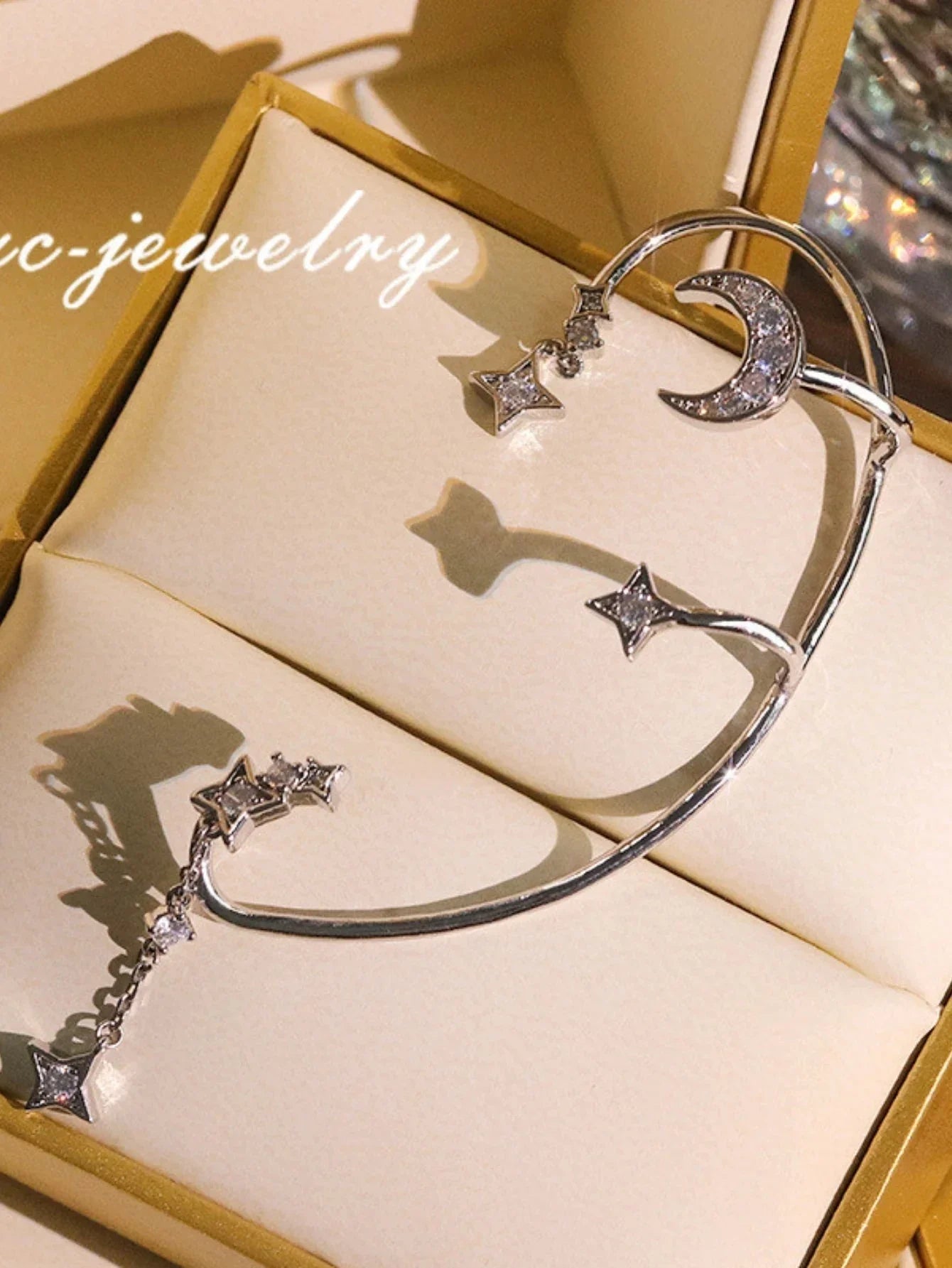 BUTTERFLY FLOWER TASSEL SHINY ZIRCON EARRINGS Britt Company