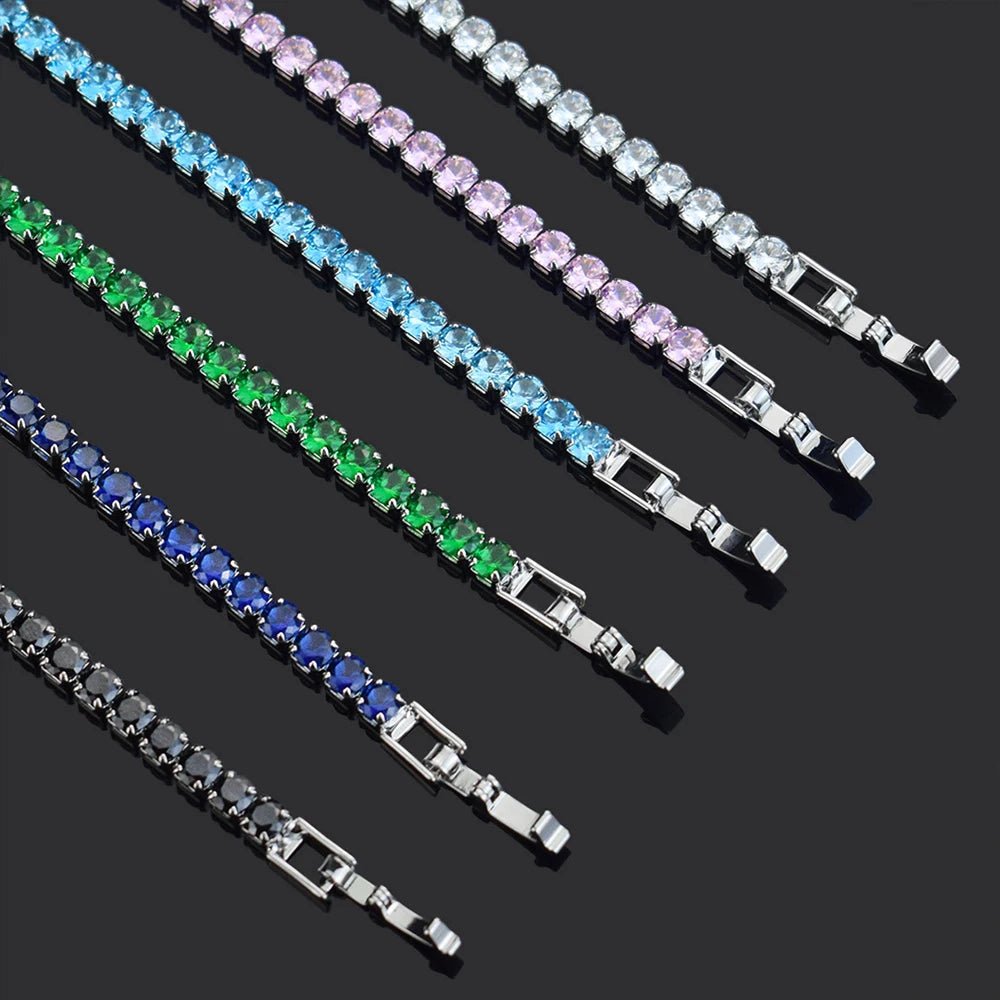 Colorful Cubic Zirconia Tennis Bracelet – Women’s Classic Jewelry - Britt Company