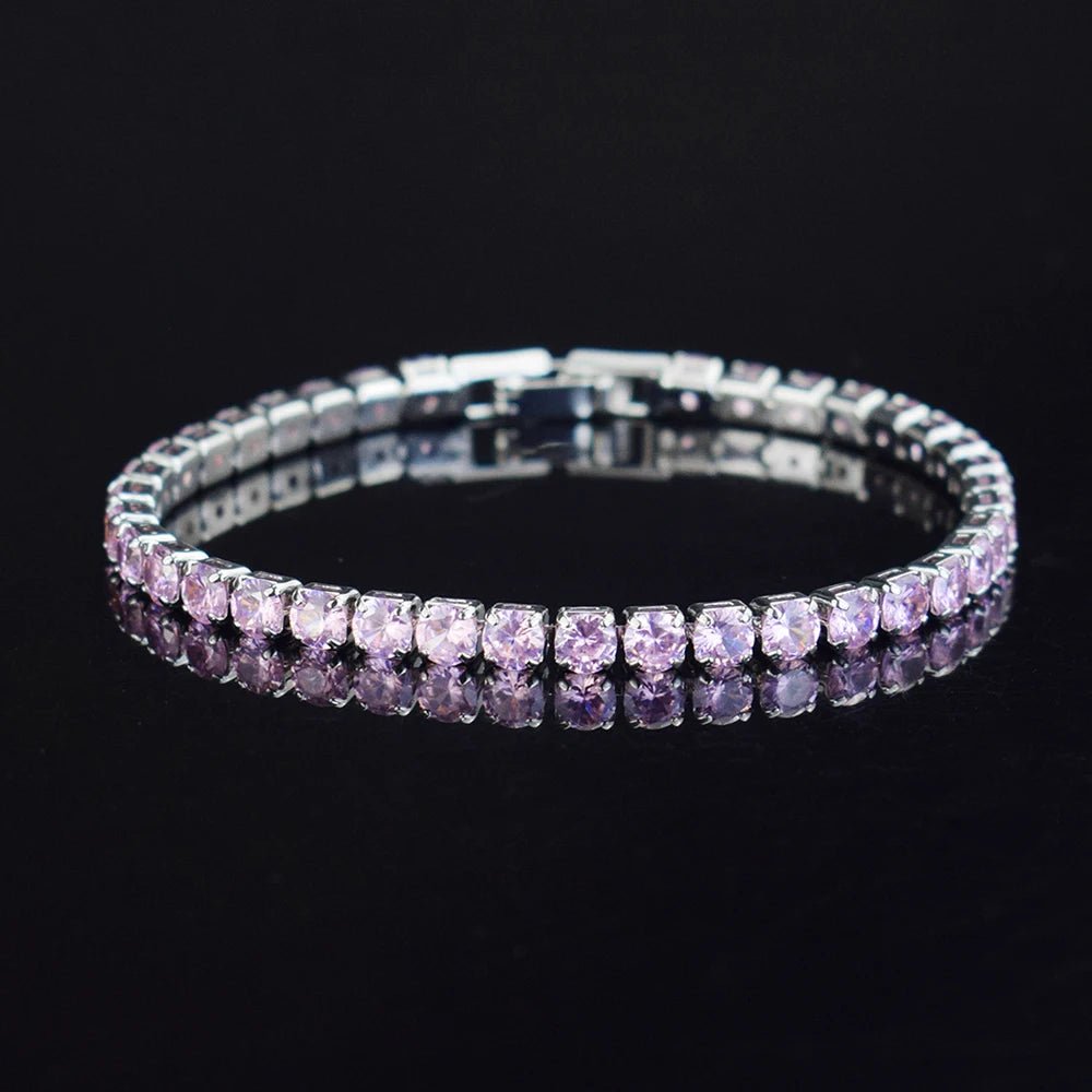 Colorful Cubic Zirconia Tennis Bracelet – Women’s Classic Jewelry - Britt Company