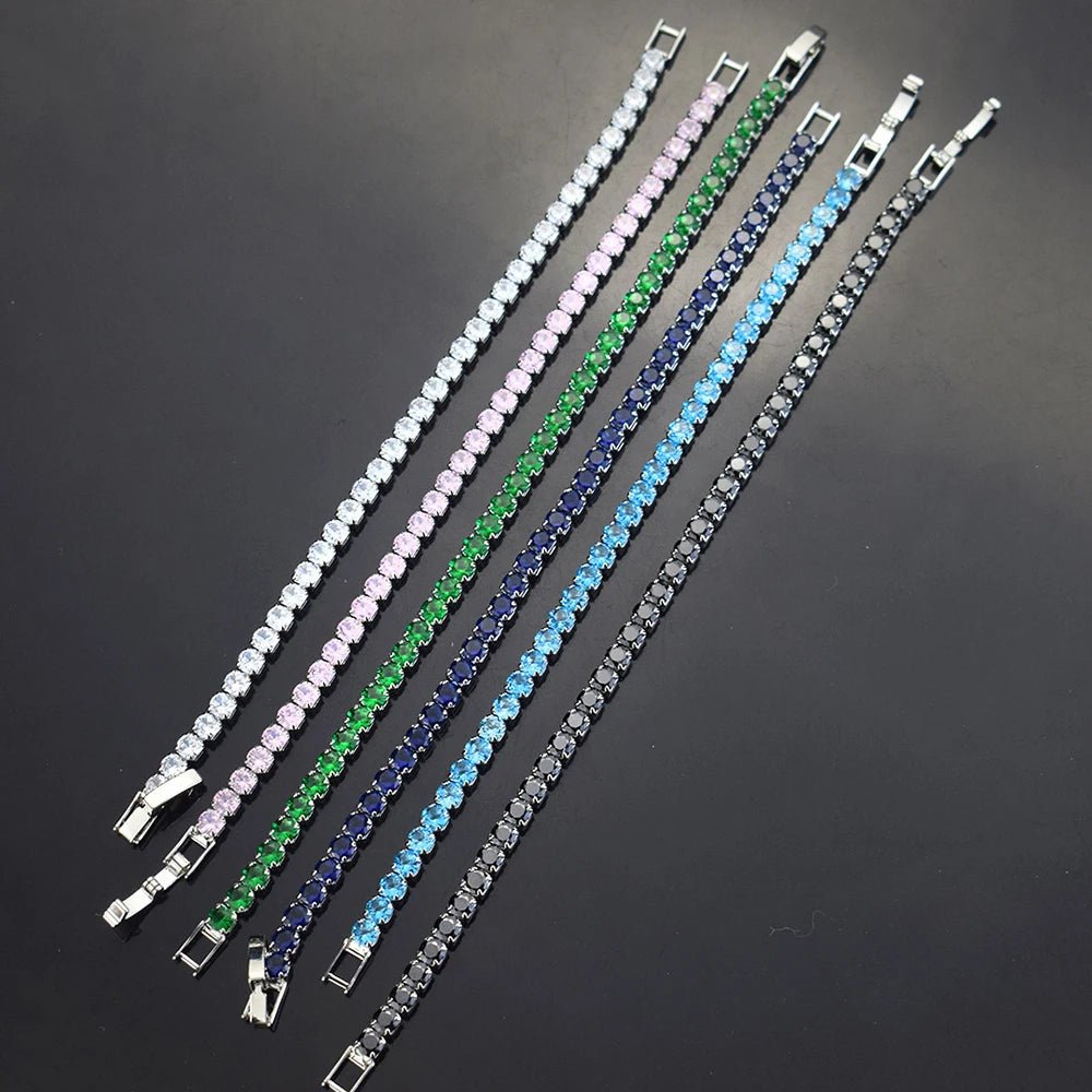 Colorful Cubic Zirconia Tennis Bracelet – Women’s Classic Jewelry - Britt Company