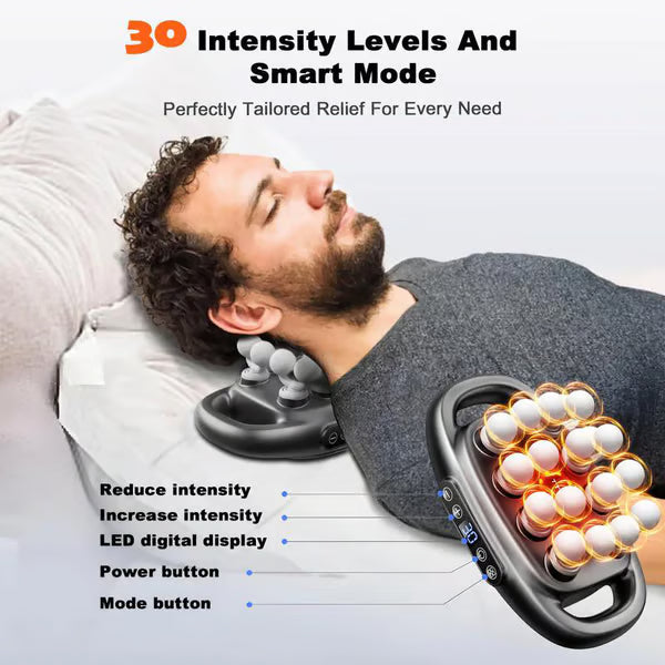 PowerRelax Pro™ – 16-Head Heated Deep-Tissue Massager Britt Company