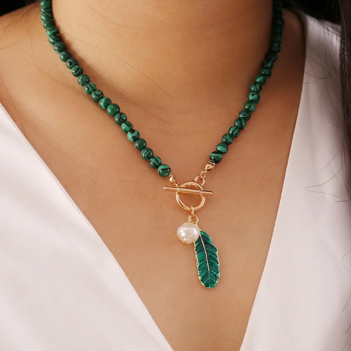 Emerald Spirit – Malachite Healing Necklace - Britt Company