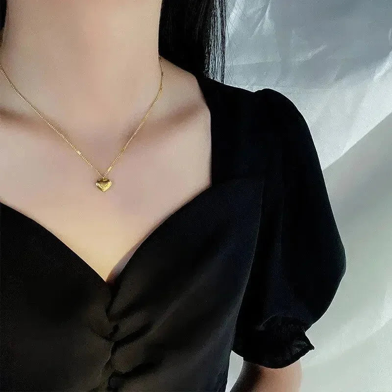 Golden Love Heart Necklace - Britt Company