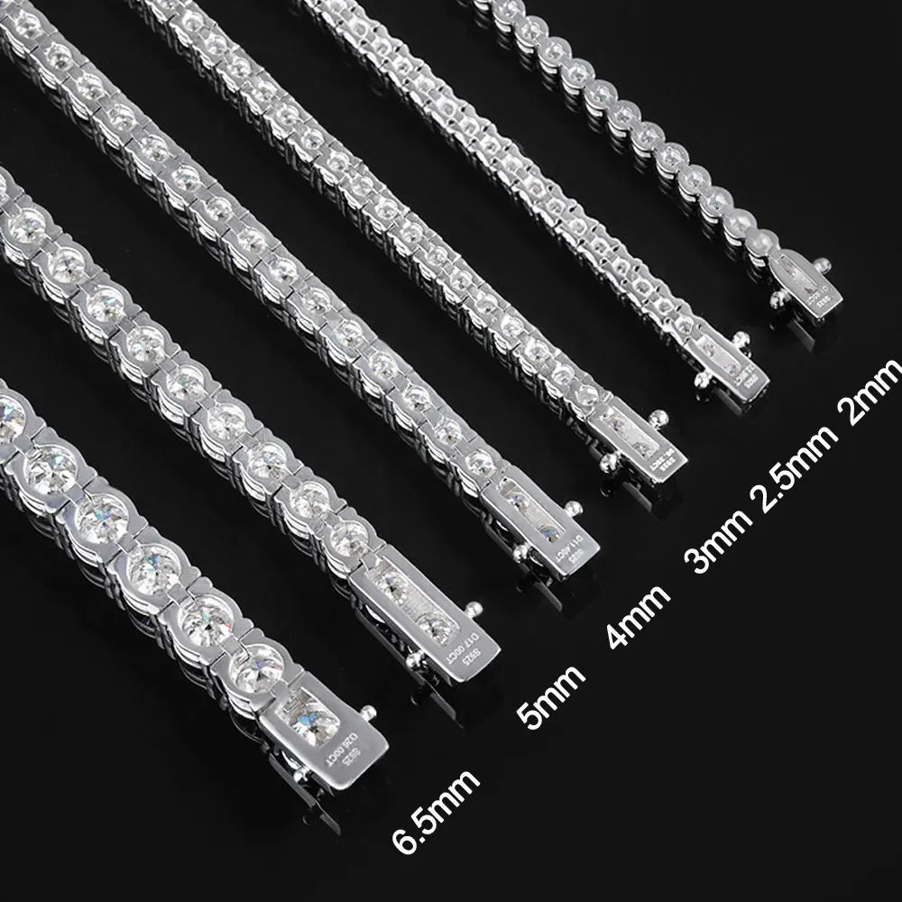 Luxury Moissanite Tennis Bracelet – 925 Sterling Silver - Britt Company