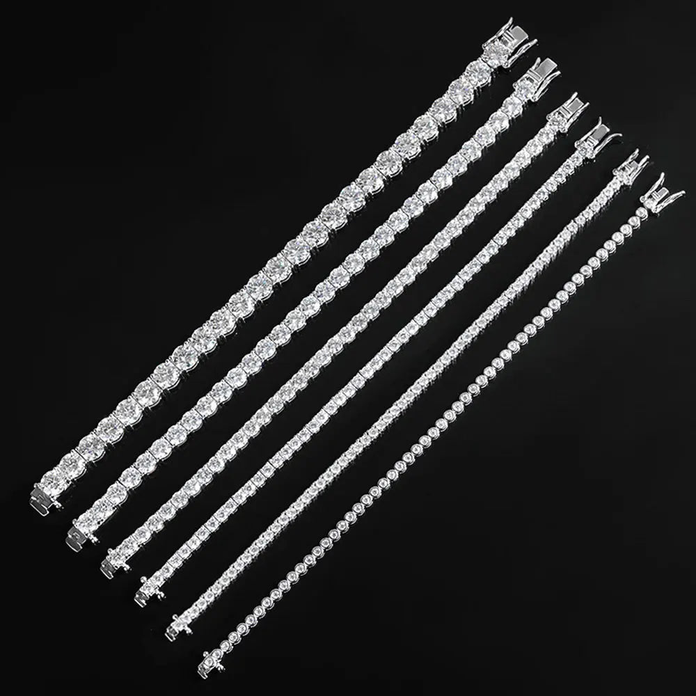 Luxury Moissanite Tennis Bracelet – 925 Sterling Silver - Britt Company