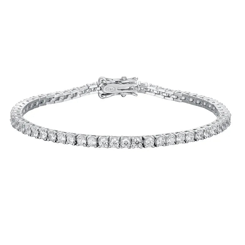 Luxury Moissanite Tennis Bracelet – 925 Sterling Silver - Britt Company