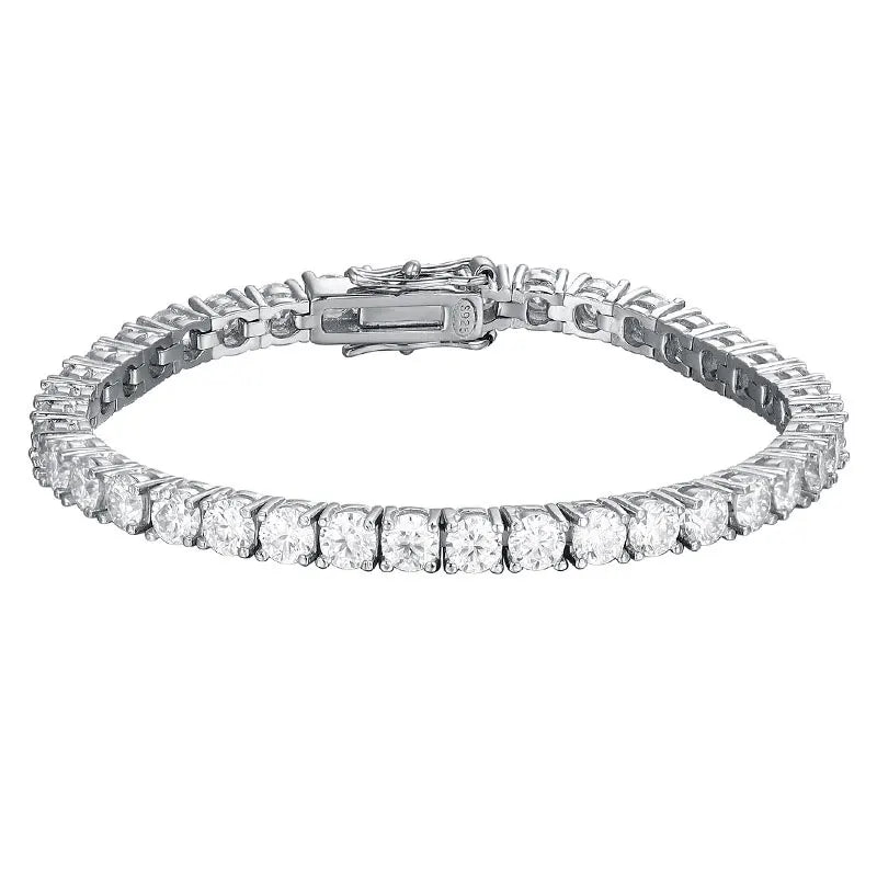 Luxury Moissanite Tennis Bracelet – 925 Sterling Silver - Britt Company