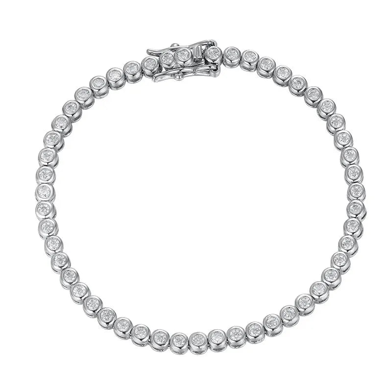 Luxury Moissanite Tennis Bracelet – 925 Sterling Silver - Britt Company