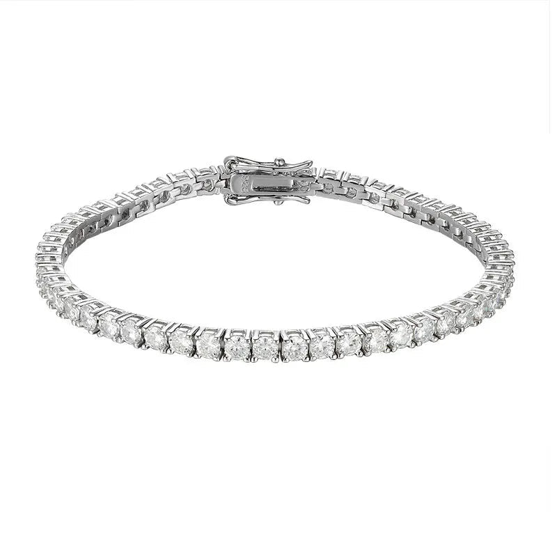 Luxury Moissanite Tennis Bracelet – 925 Sterling Silver - Britt Company