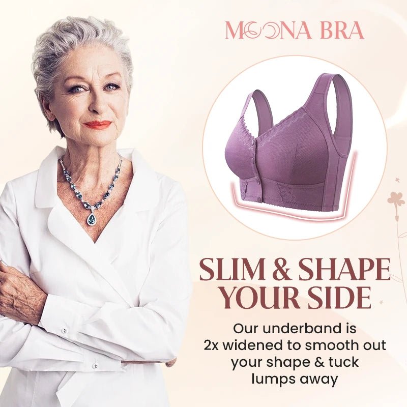 Moona Bra – LAST DAY SALE 80% OFF – Front Closure Breathable Bra for Seniors - Britt Company