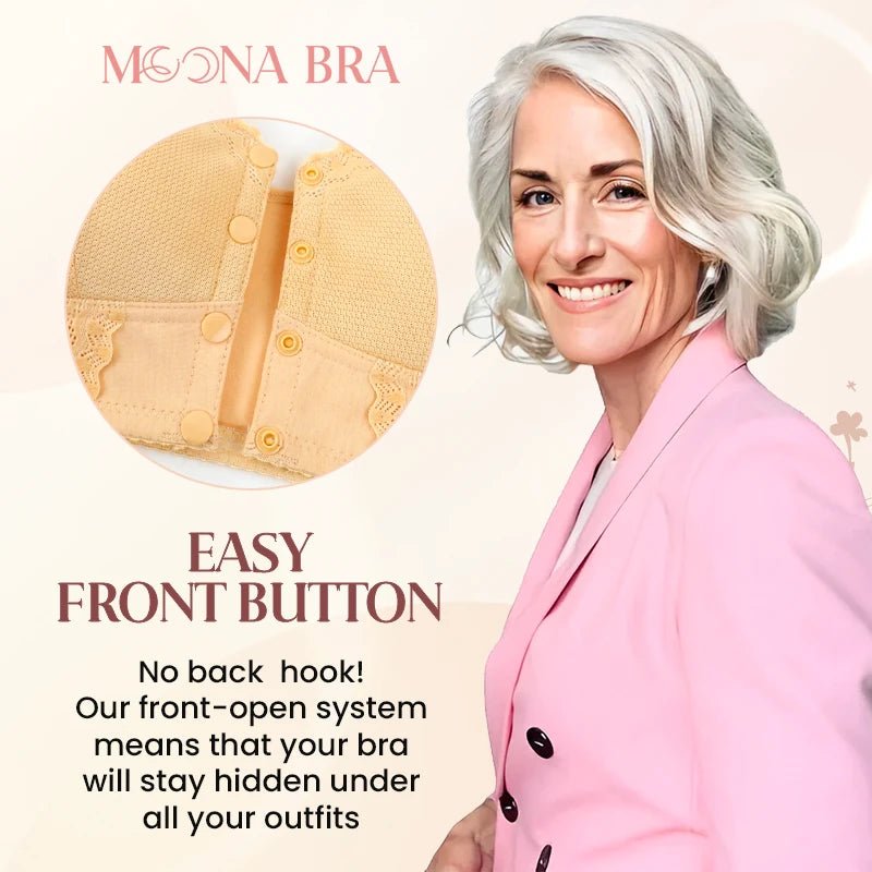 Moona Bra – LAST DAY SALE 80% OFF – Front Closure Breathable Bra for Seniors - Britt Company