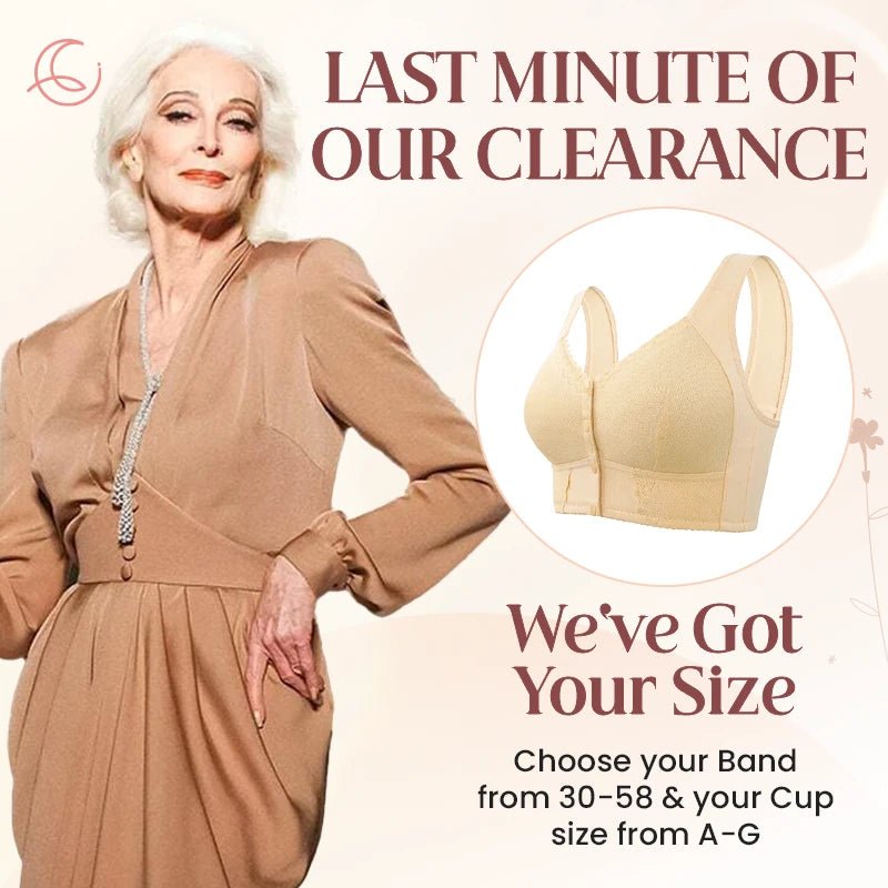 Moona Bra – LAST DAY SALE 80% OFF – Front Closure Breathable Bra for Seniors - Britt Company