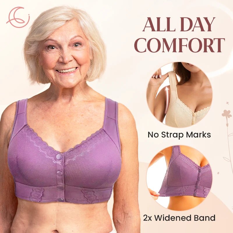 Moona Bra – LAST DAY SALE 80% OFF – Front Closure Breathable Bra for Seniors - Britt Company