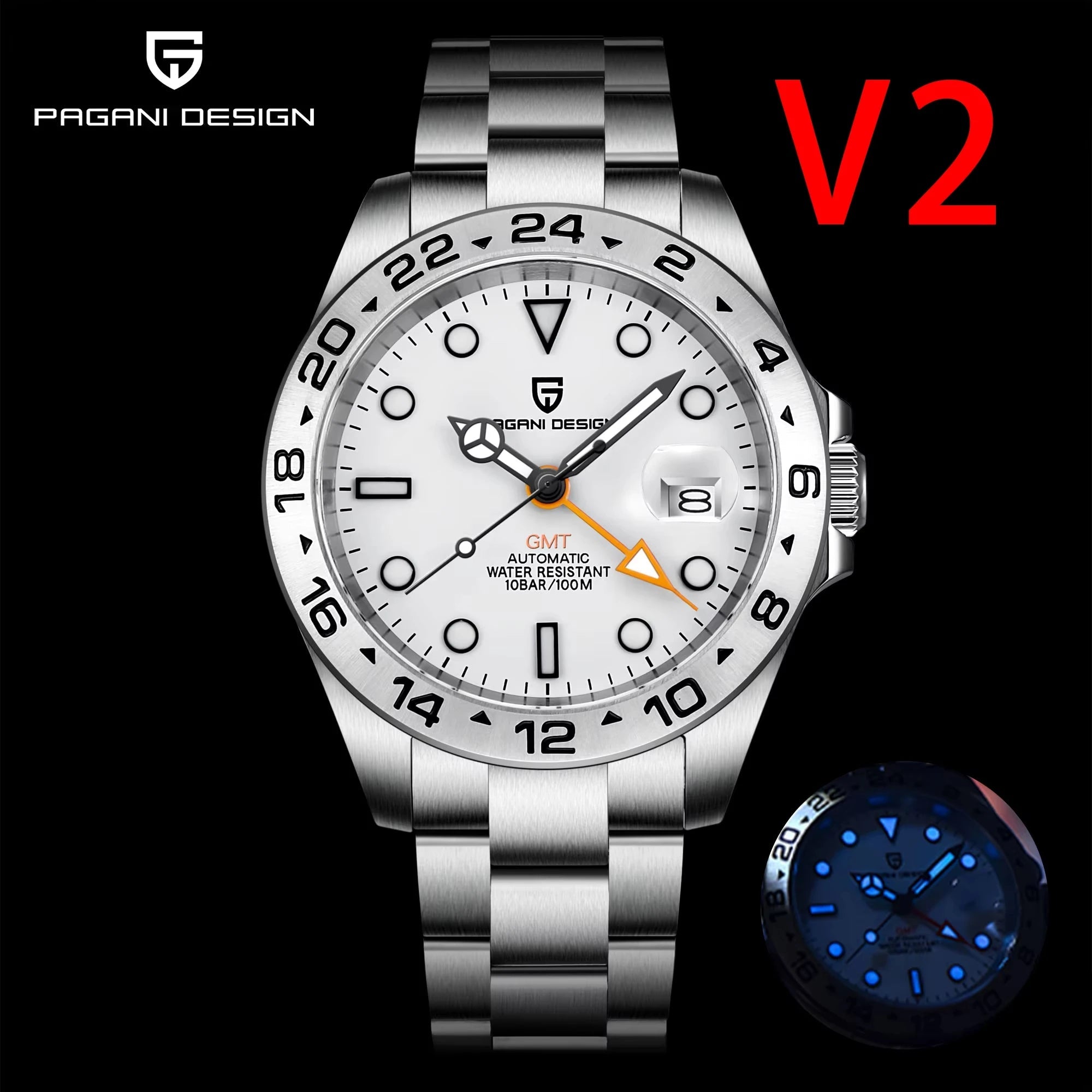 Pagani Design PD - 1682 GMT Automatic Watch – Explorer II Tribute - Britt Company