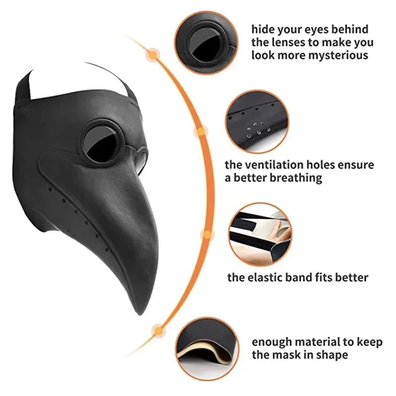 Plague Doctor Mask – Medieval Steampunk Costume for Halloween & Cosplay - Britt Company