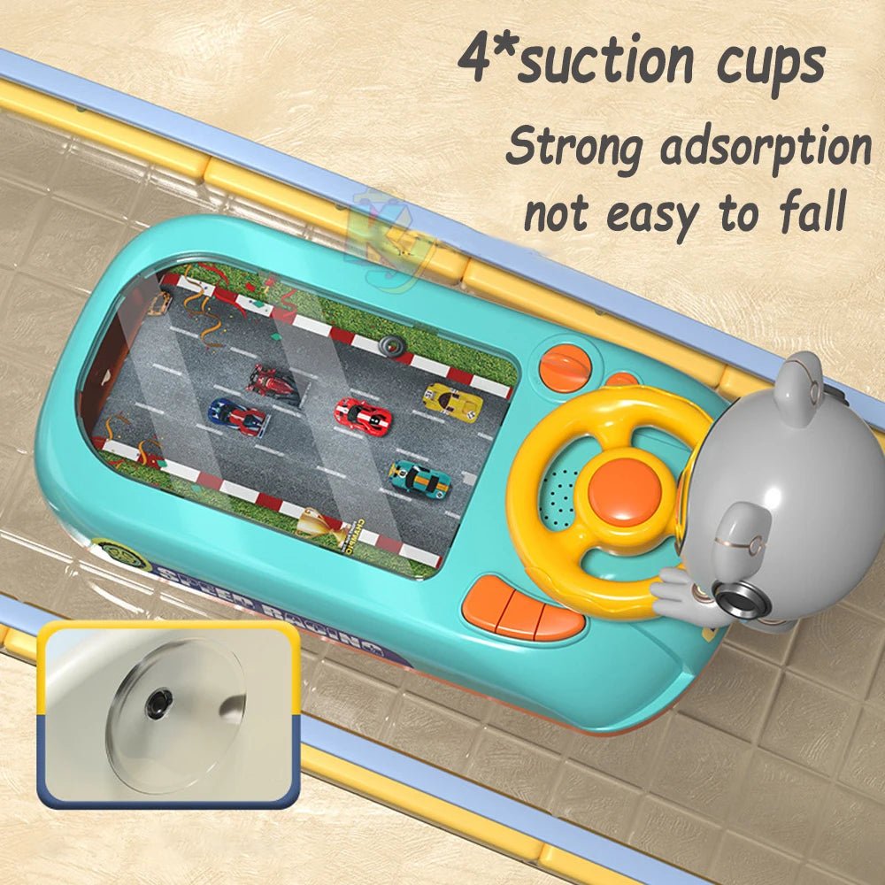 Racing Car Electronic Adventure Game Steering Wheel Driving Toy Children Simulation Vehicles With Music Sound For Kids Baby Gift - Britt Company