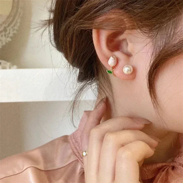🌹Rose Blossom Pearl Stud Earrings✨ - Britt Company