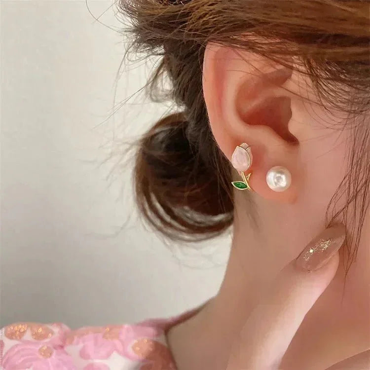 🌹Rose Blossom Pearl Stud Earrings✨ - Britt Company