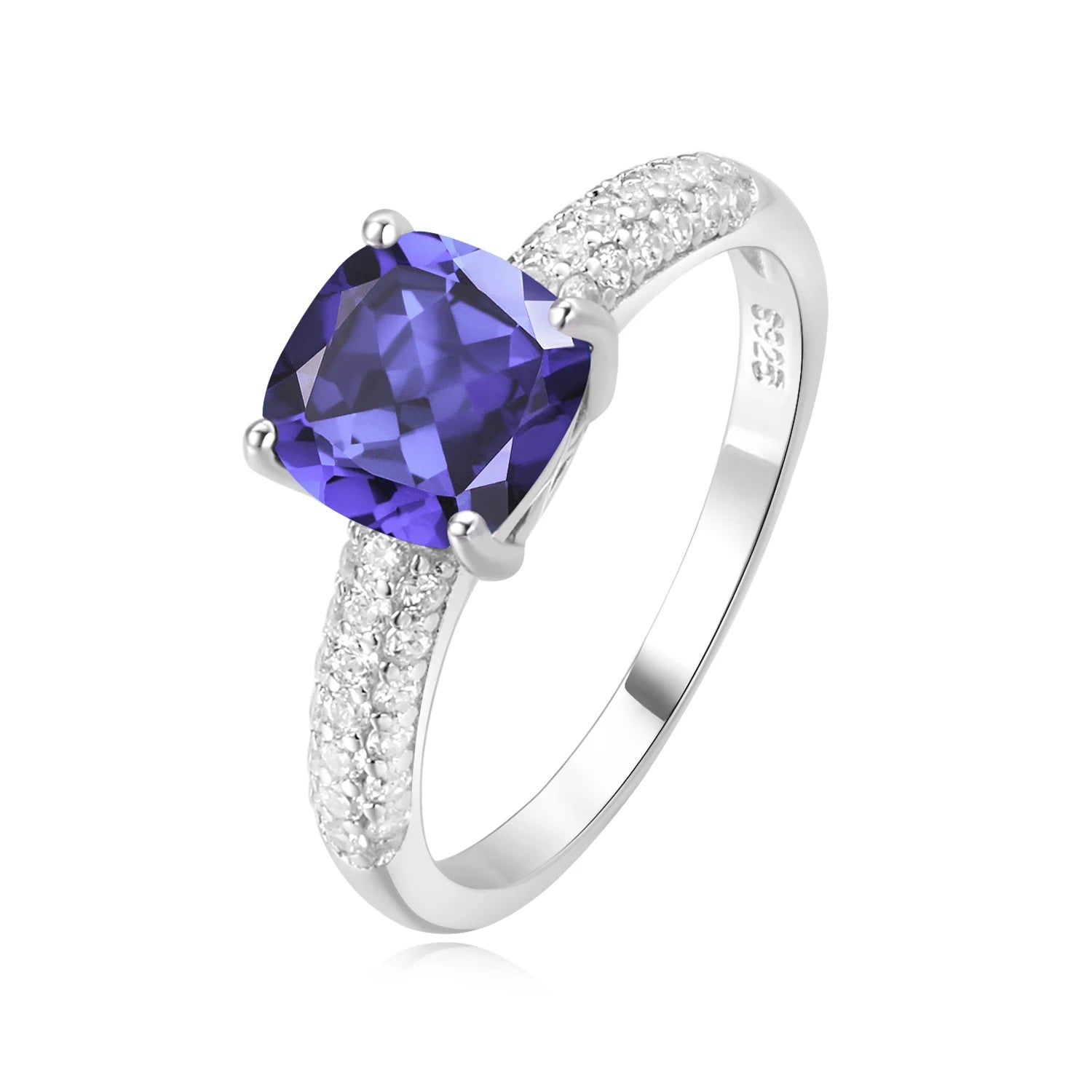 💎 Royal Cushion – Certified 925 Sterling Silver Cocktail Ring - Britt Company