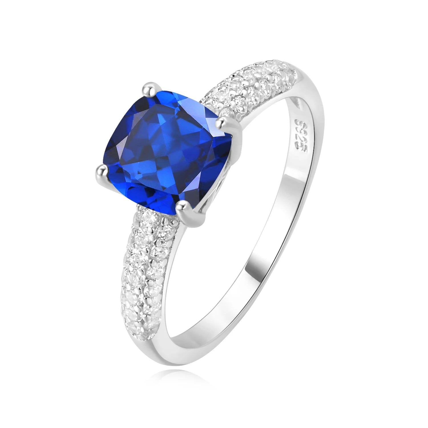 💎 Royal Cushion – Certified 925 Sterling Silver Cocktail Ring - Britt Company