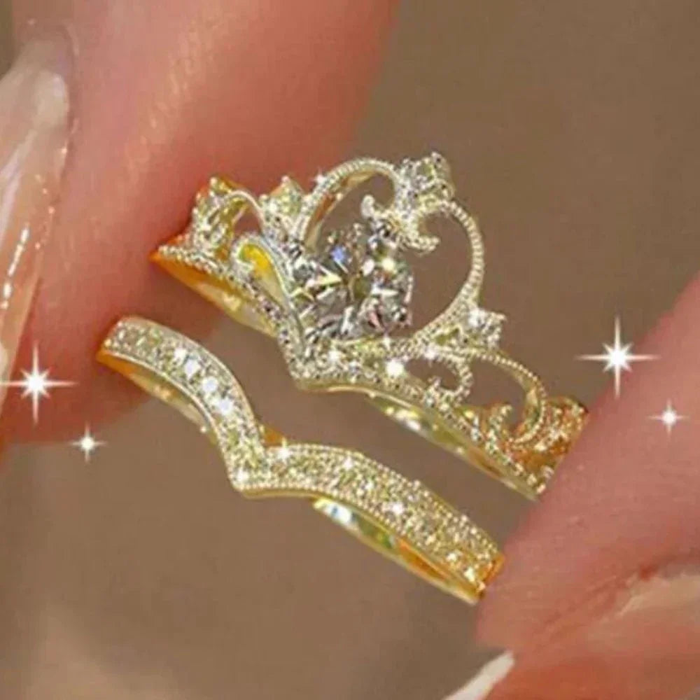 ✨Royal Heart Crown Ring Set✨ - Britt Company