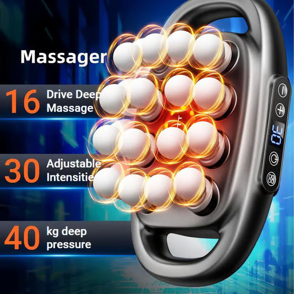 PowerRelax Pro™ – 16-Head Heated Deep-Tissue Massager Britt Company