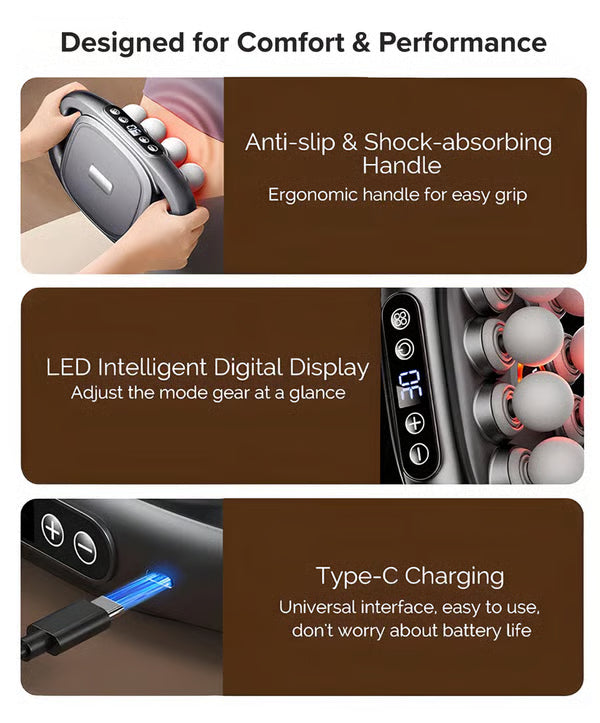 PowerRelax Pro™ – 16-Head Heated Deep-Tissue Massager Britt Company