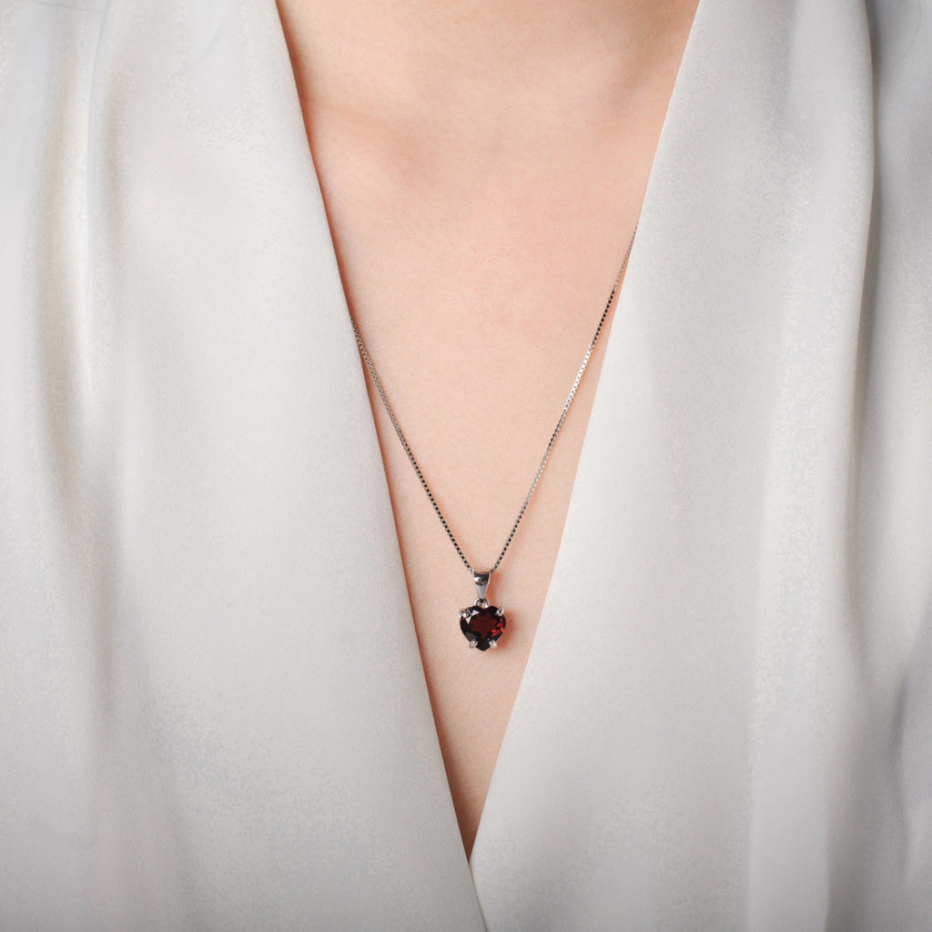 ❤️ Eternal Heart – Certified 925 Sterling Silver Birthstone Pendant - Britt Company