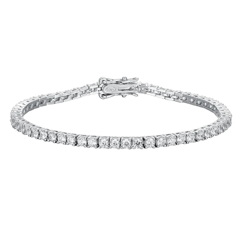 Luxury Moissanite Tennis Bracelet – 925 Sterling Silver - Britt Company